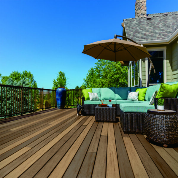 terrasse teck clipsable