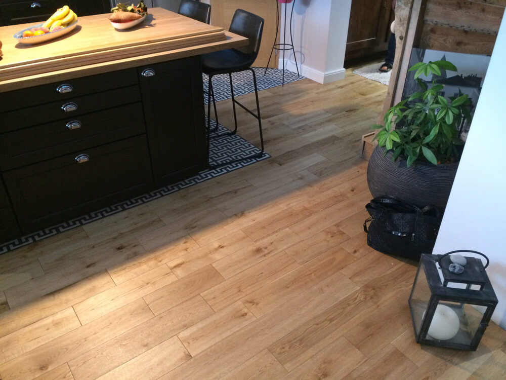 rénovation d'une ferme parquet chene Massif naturel