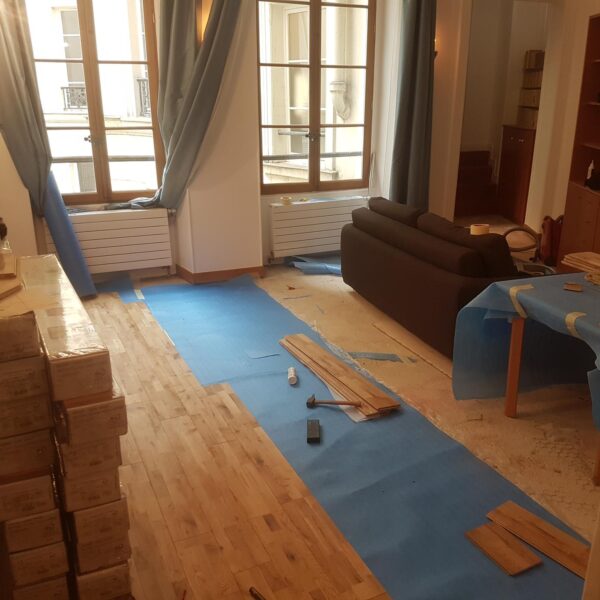 parquet flottant chene 3 frises sable