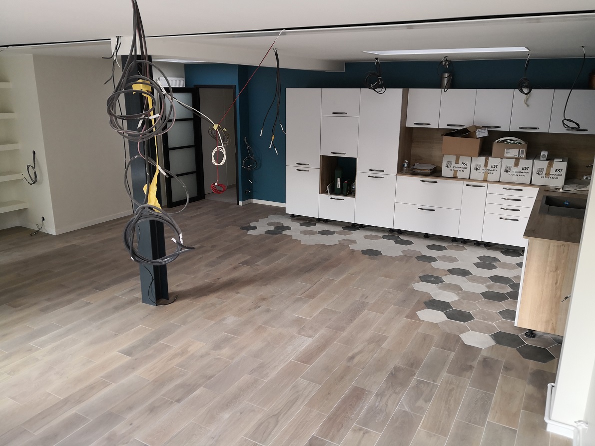 Réalisation parquet pierre de Lune