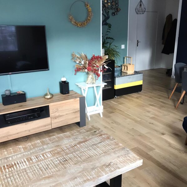 realisation parquet chene massif brut de sciage huilé